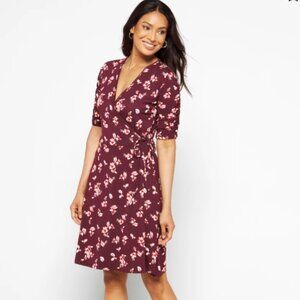 41 HAWTHORN Elisse Ruched Sleeve Surplice Dress